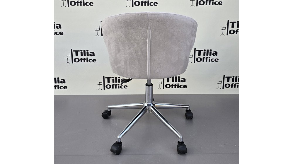 Coket Çalışma Koltuğu Krom Konik Ayak Krem